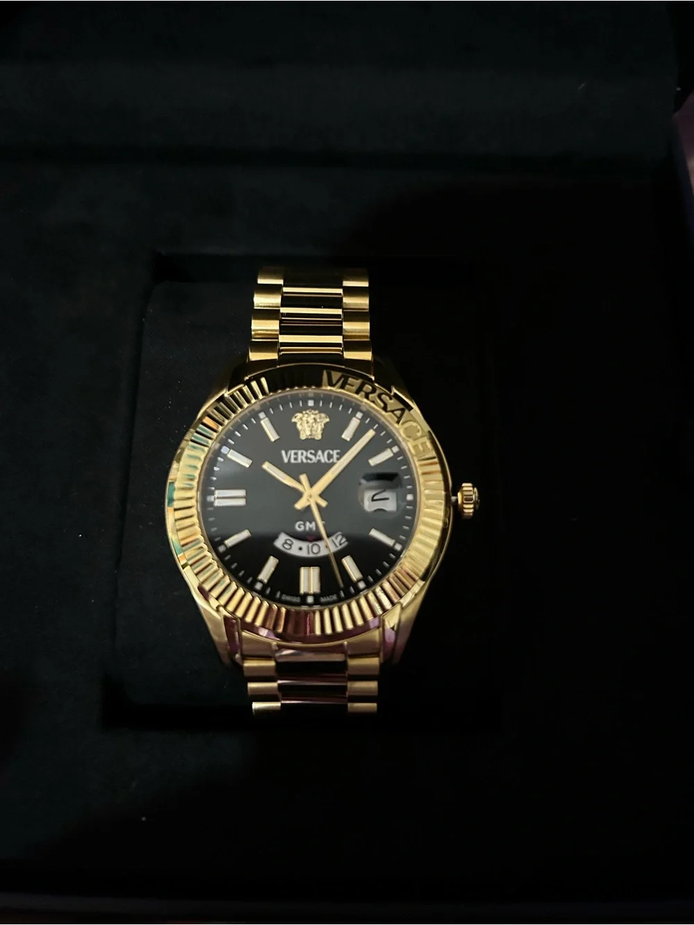 Versace Men’s Chrono Master Gold Watch